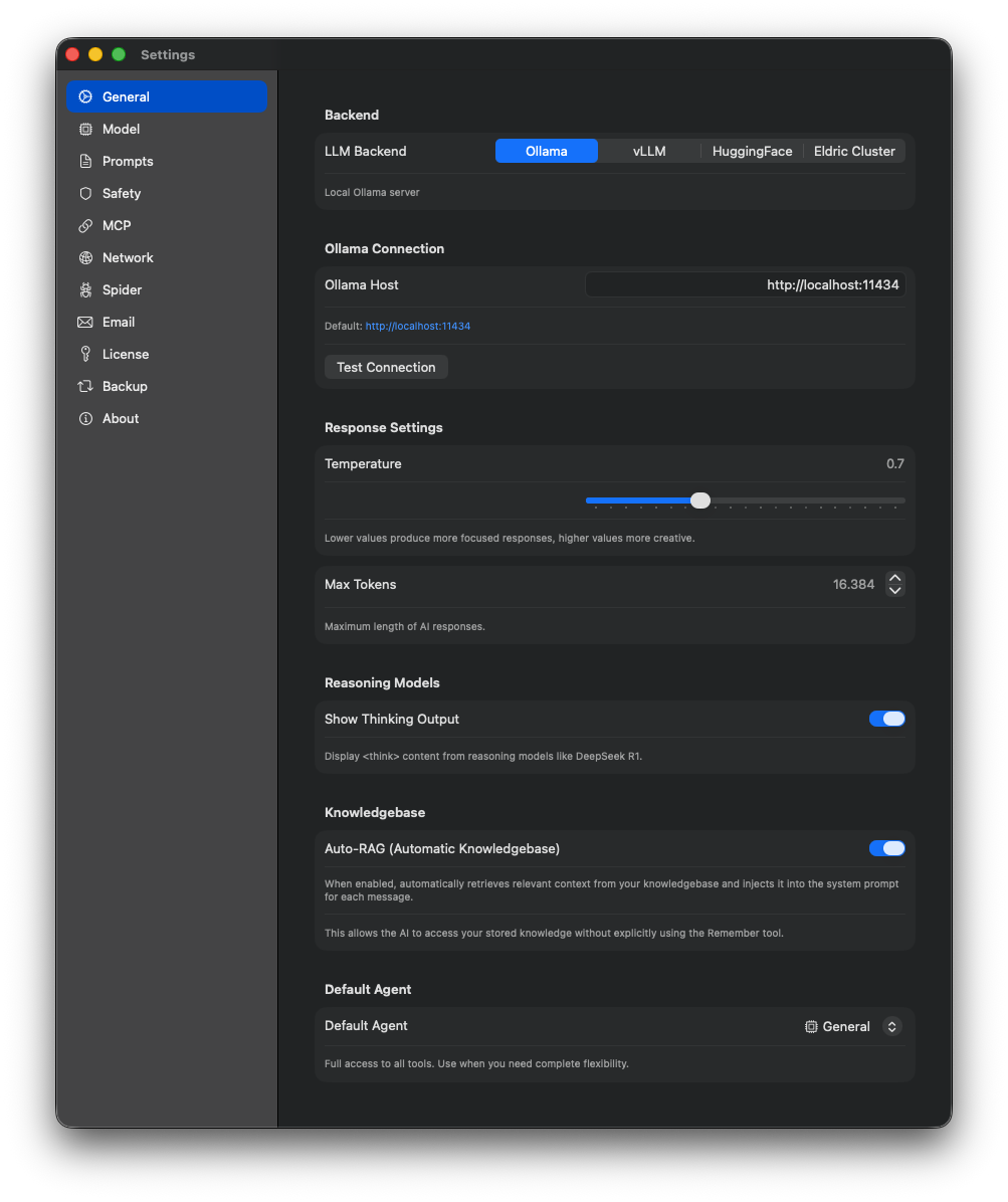 General Settings